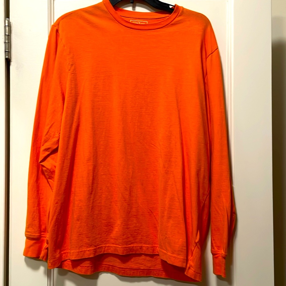 Men’s Club Room Orange Long Sleeve T-Shirt